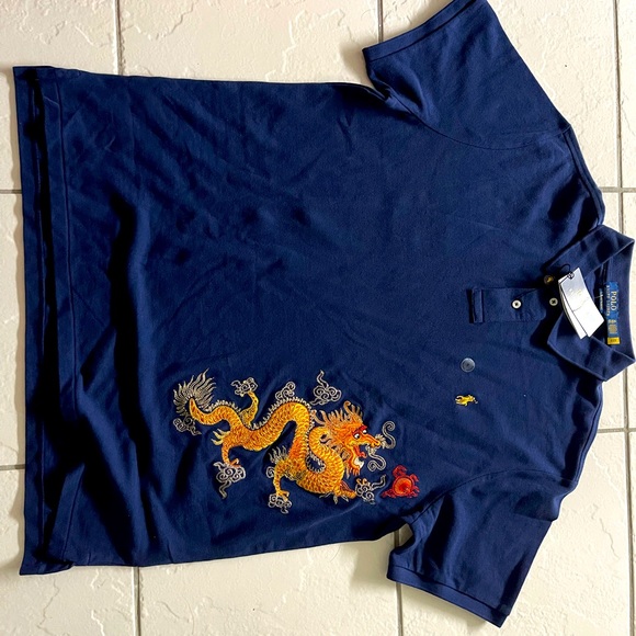 (Rare) Lunar New Year Dragon Mesh Polo Shirt - Polo Ralph Lauren - Picture 3 of 5